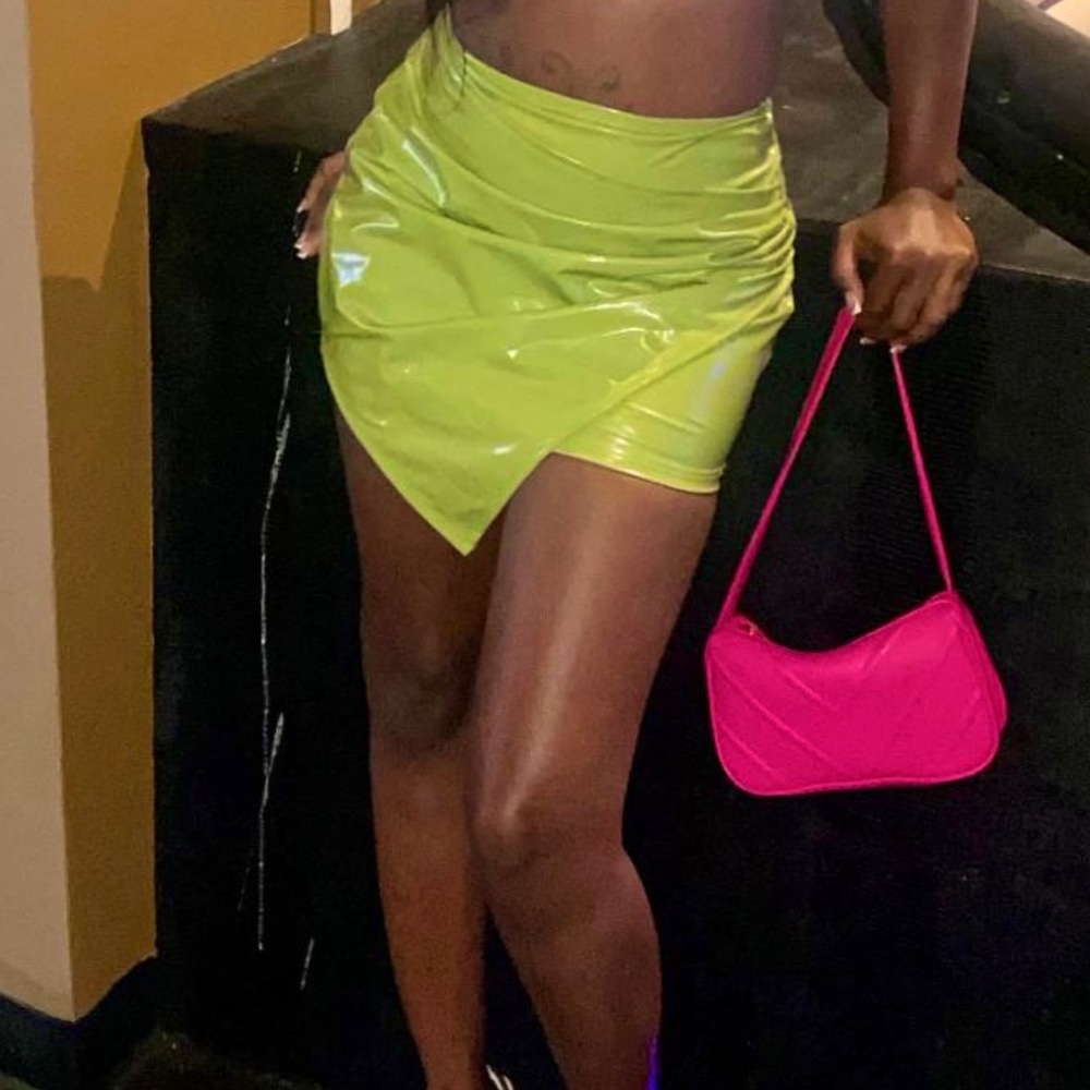 Green Latex Skirt